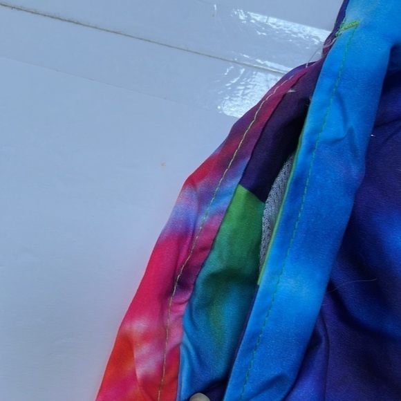 Tie-dyed bathing suit swim trunks size large by broken threads NEW - Picture 2 of 9